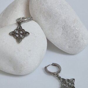 Celtyckie kolczyki ze stali