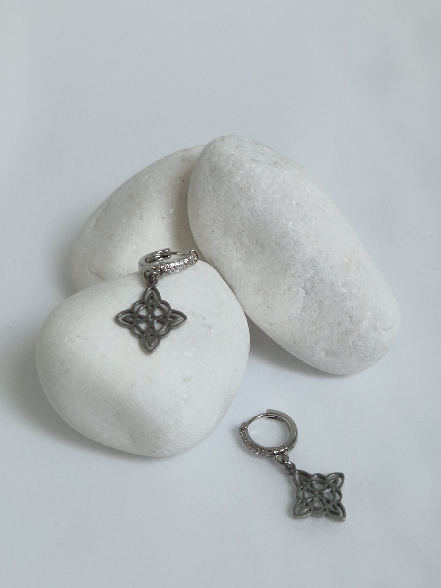 Celtyckie kolczyki ze stali - obrazek 2