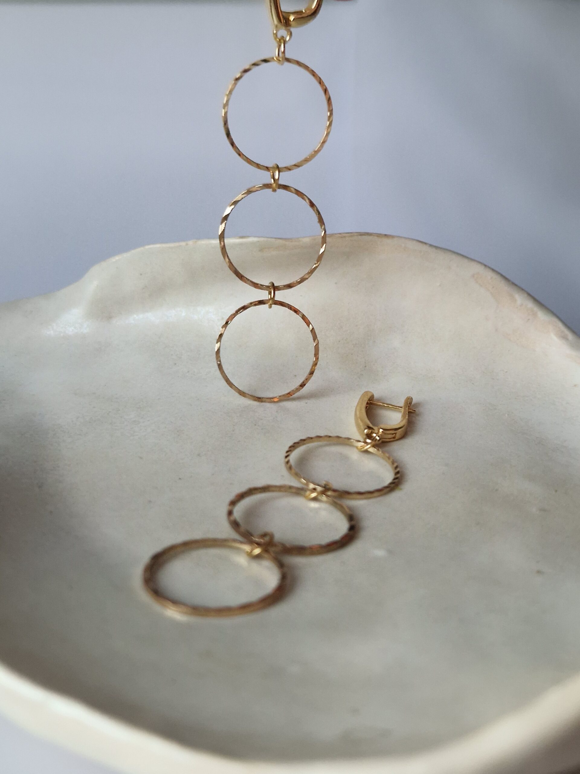 Kolczyki wiszące kółka