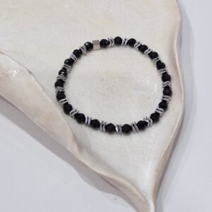 Bransoletka z czarnego turmalinu