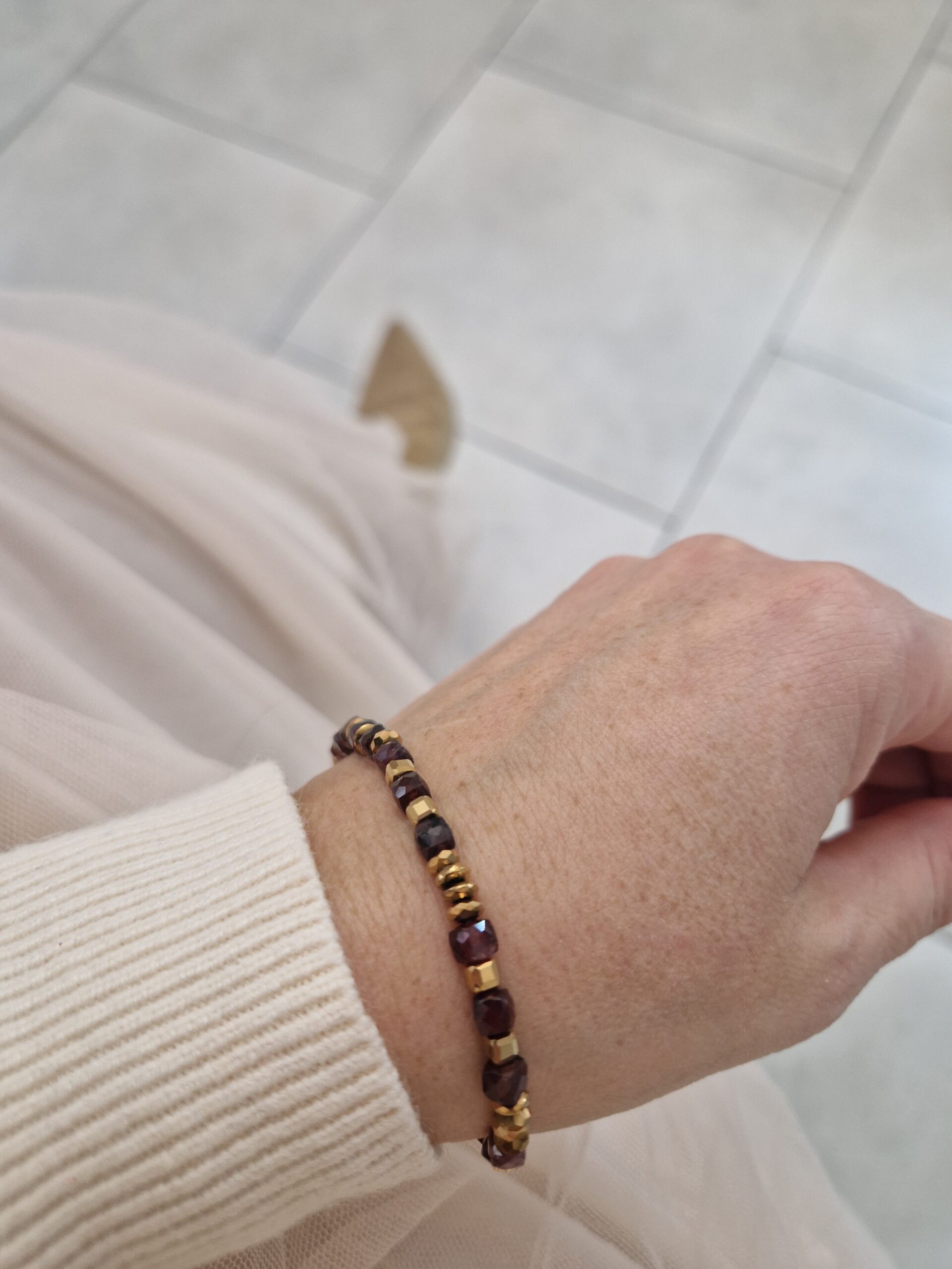 Bransoletka z granatem (kostki) - obrazek 3