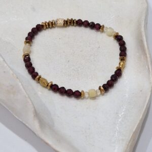 Bransoletka z granatem i cytrynem