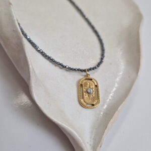 Delikatny naszyjnik z hematytu