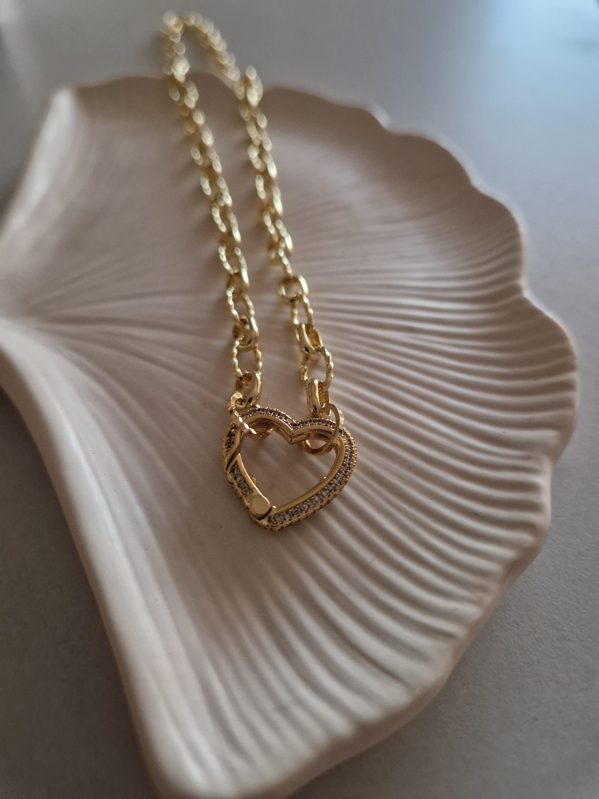 Naszyjnik łańcuch z sercem - obrazek 4