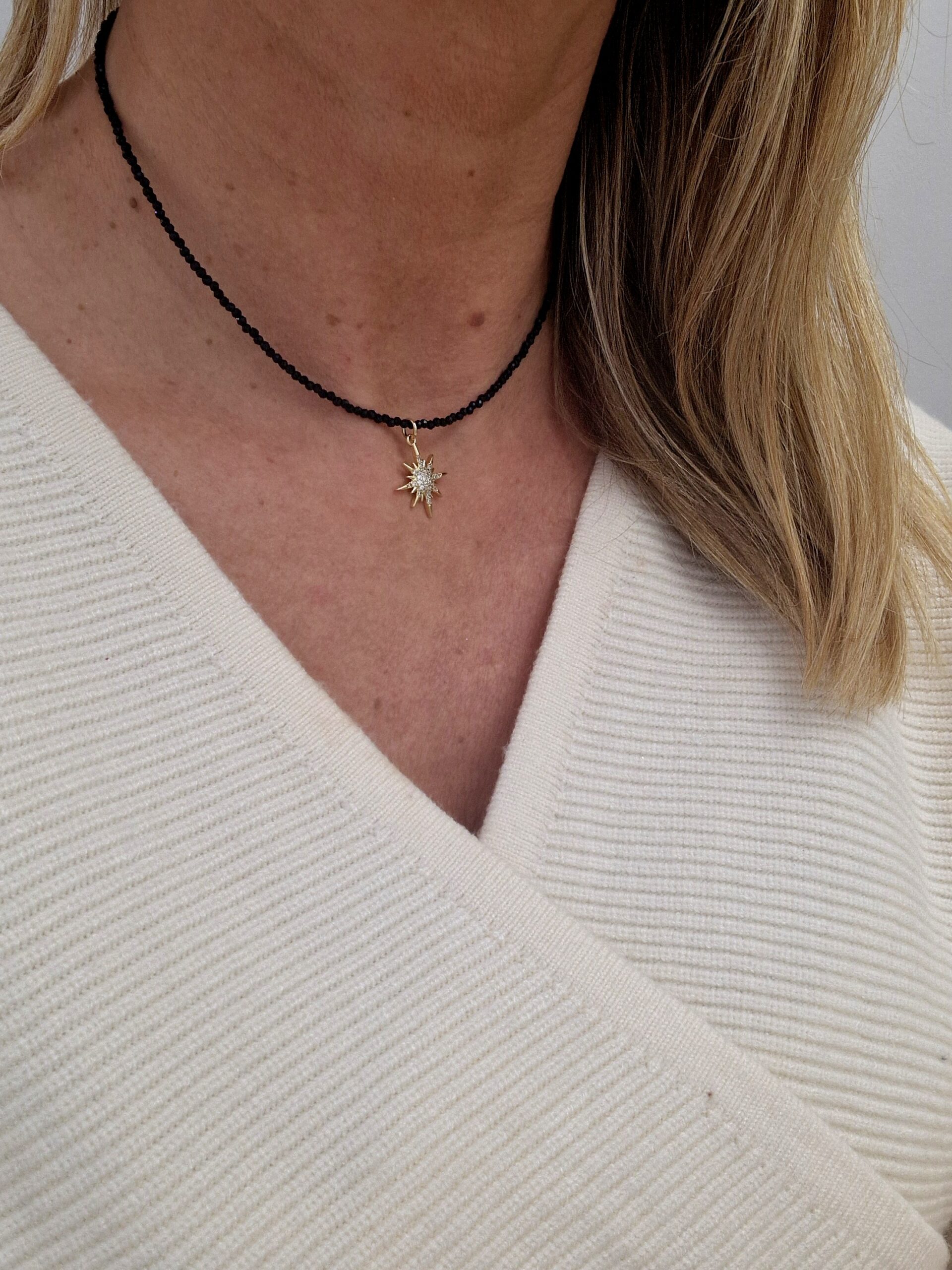 Naszyjnik z czarnego turmalinu - obrazek 2