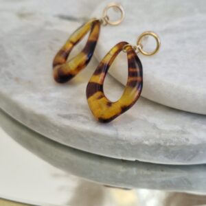 Kolczyki wiszące Panterka