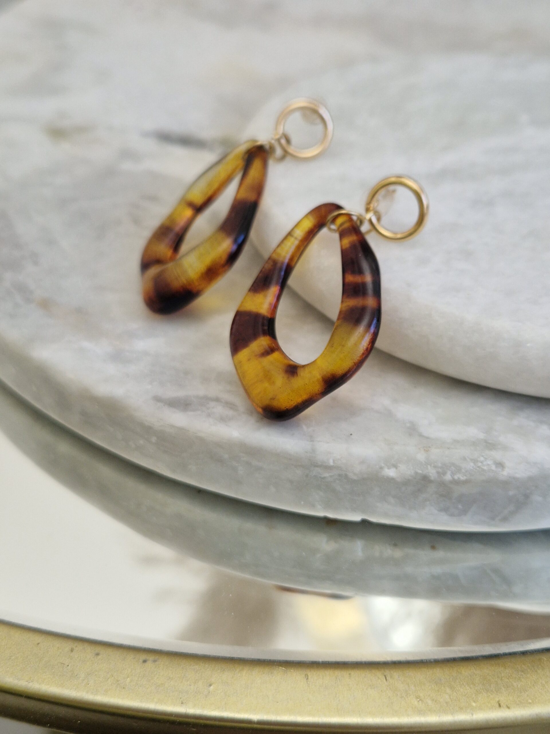 Kolczyki wiszące Panterka