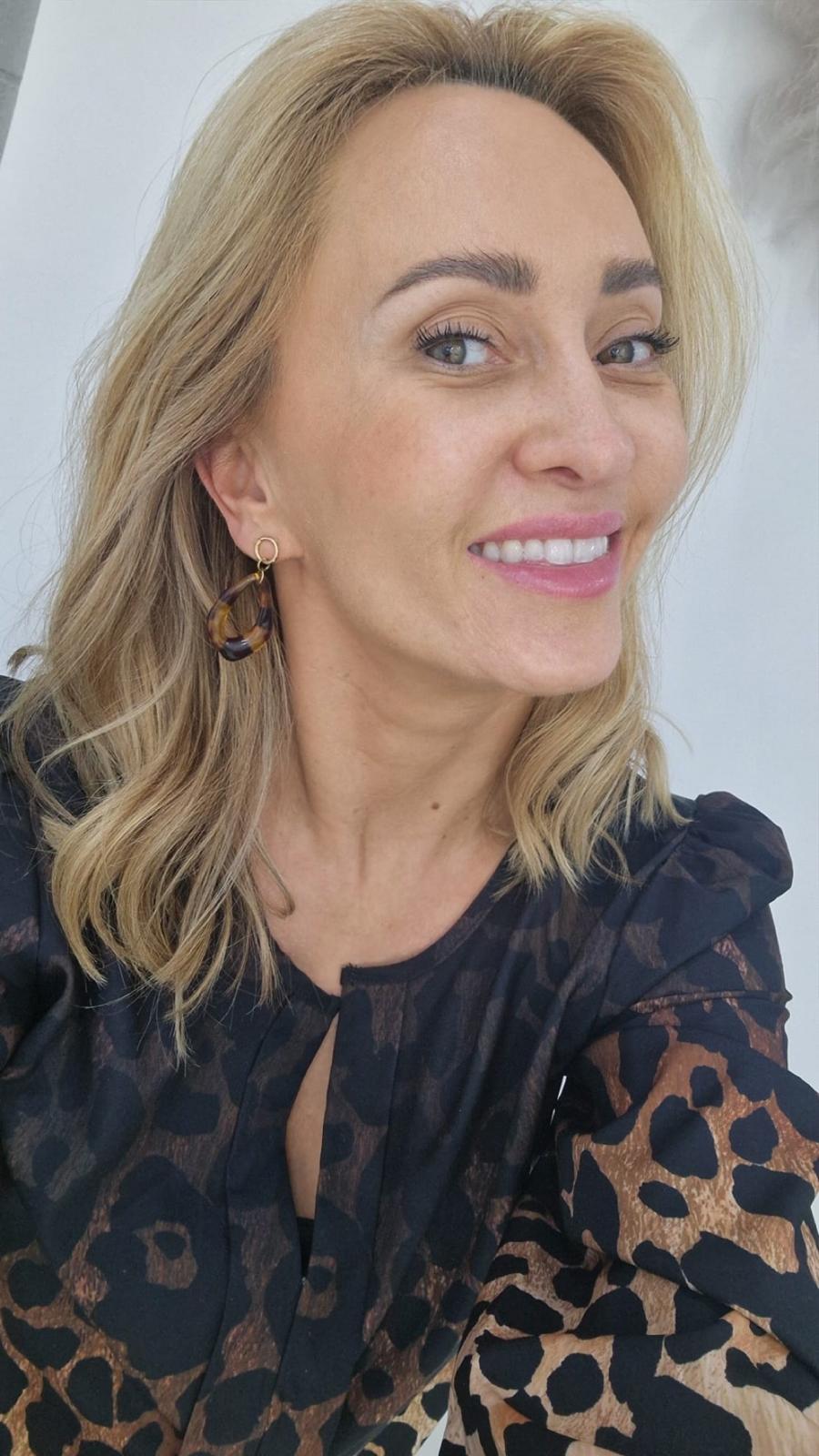 Kolczyki wiszące Panterka - obrazek 5